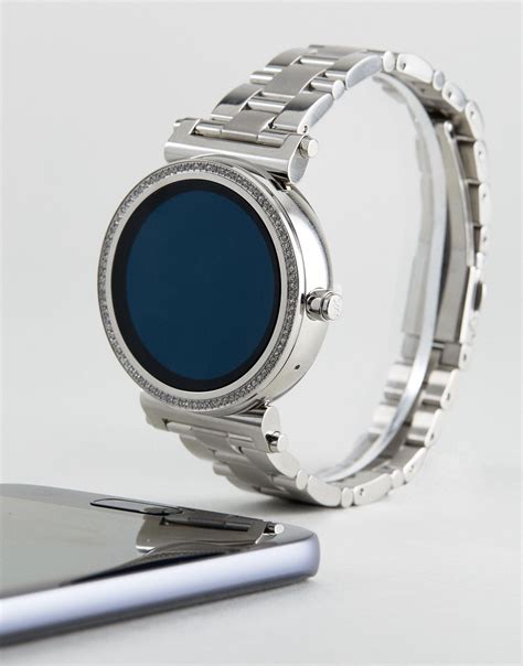 smartwatch silber|michael kors smartwatch silver women's.